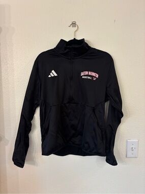 adidas Black Eastern Washington Basketball Half-Zip Pullover